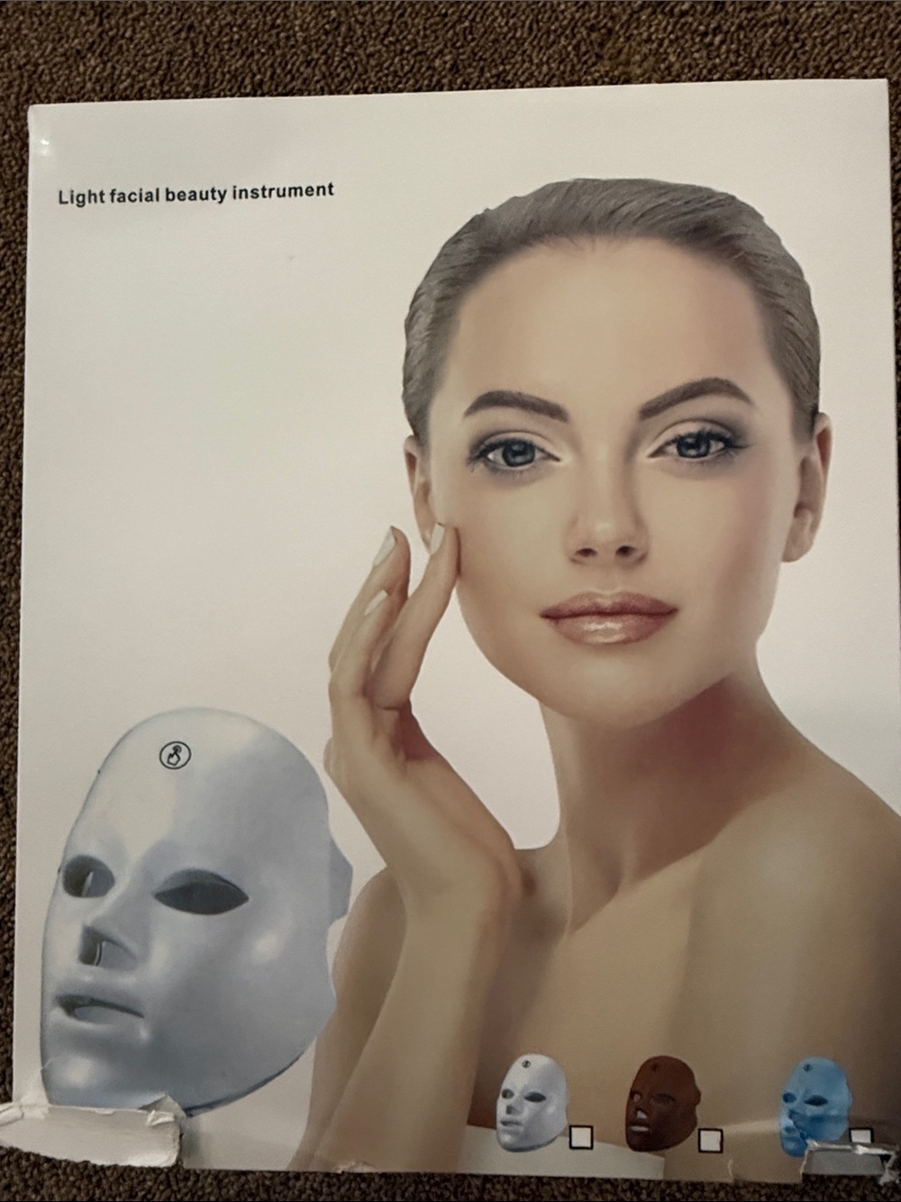LED Facial Rejuvenation Mask - White
